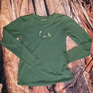 Life Is Good Happy Hour Long Sleeve Crusher Tee S
